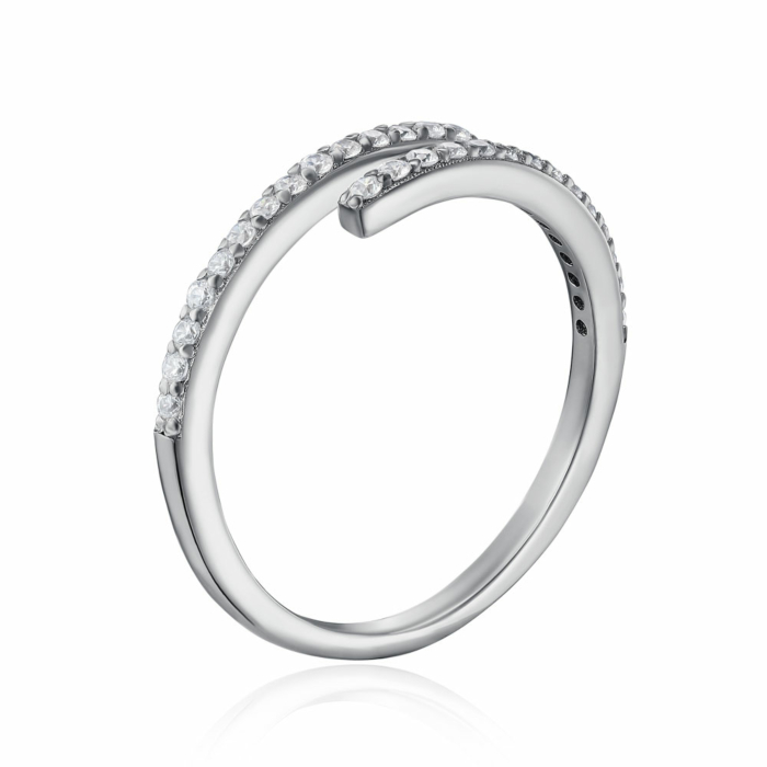 Срібна каблучка з фіанітами. Артикул A03647-R/12/1
