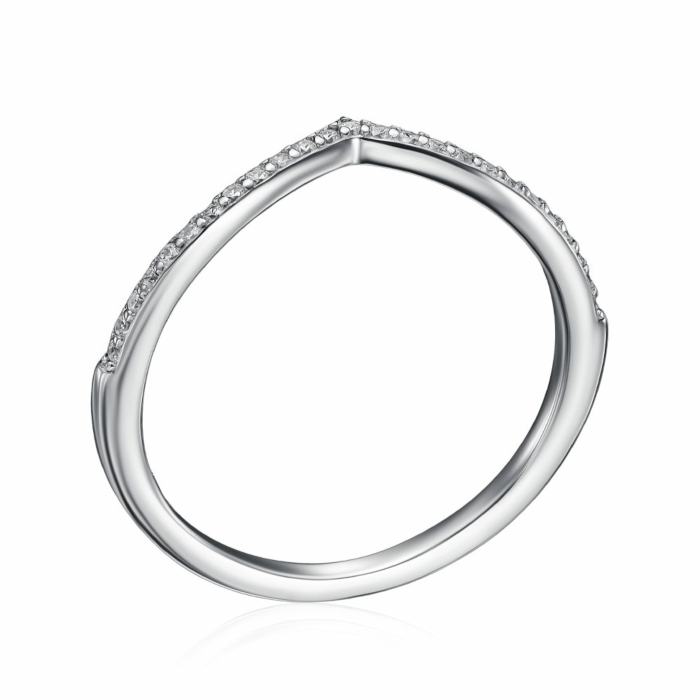 Срібна каблучка з фіанітами. Артикул A03659-R/12/1