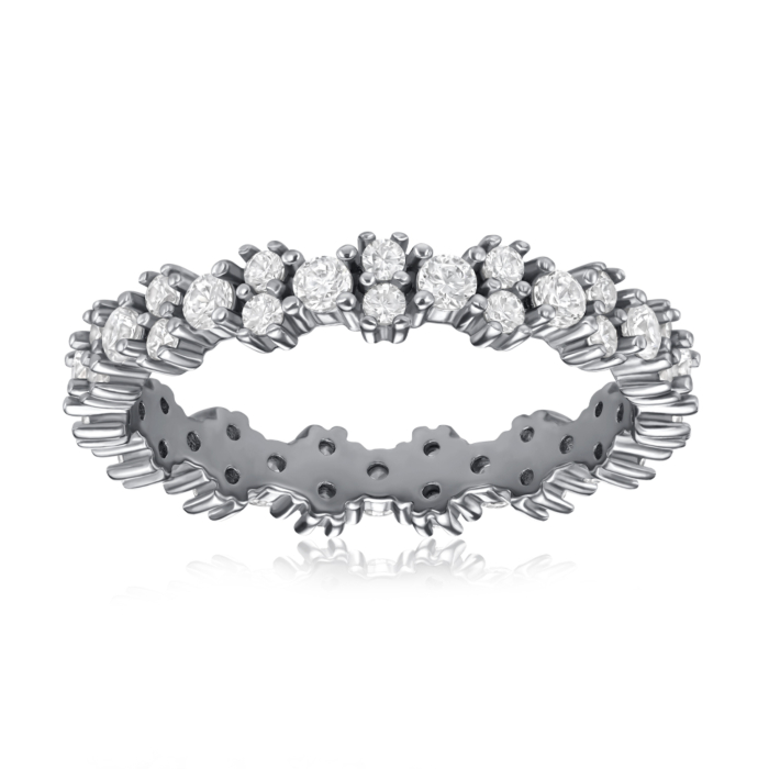 Срібна каблучка з фіанітами. Артикул A03753-R/12/1