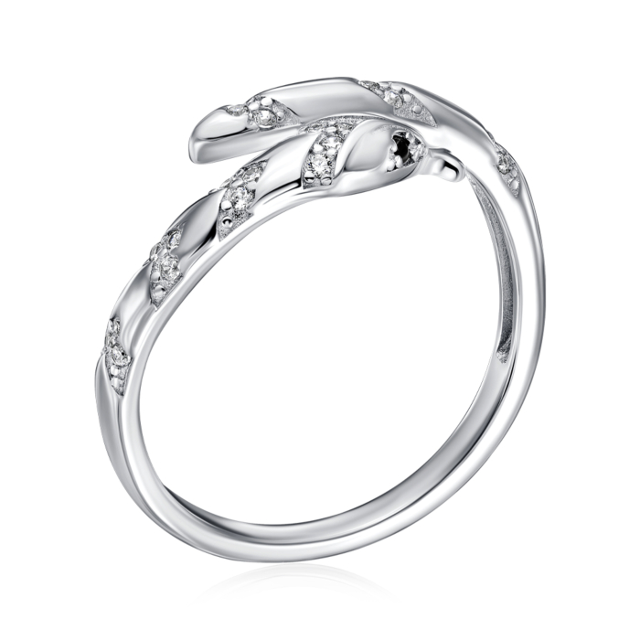 Серебряное кольцо с фианитами. Артикул A03958-R/12/7