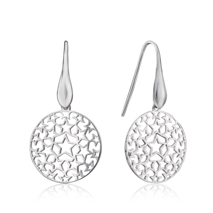 Срібні сережки без вставки AA219_OR-E/12