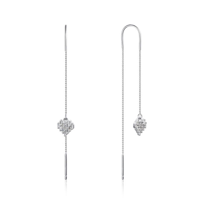 Серебряные серьги. Артикул AE01985-E/12/1