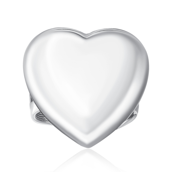 Срібна каблучка Сердечко без вставки AFAXD000062-R/12