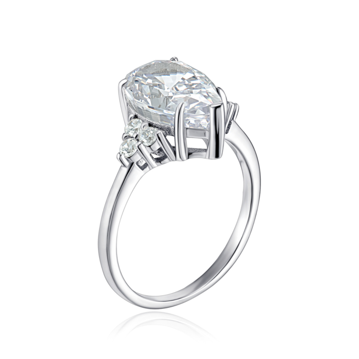 Кольцо из серебра с фианитами AY120230-S-W-WH-R/12/1