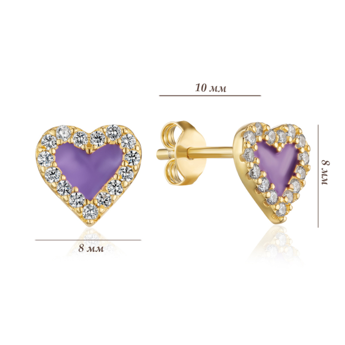 Срібні сережки. Артикул AY1D0001-S-G-VT-E/20/1679