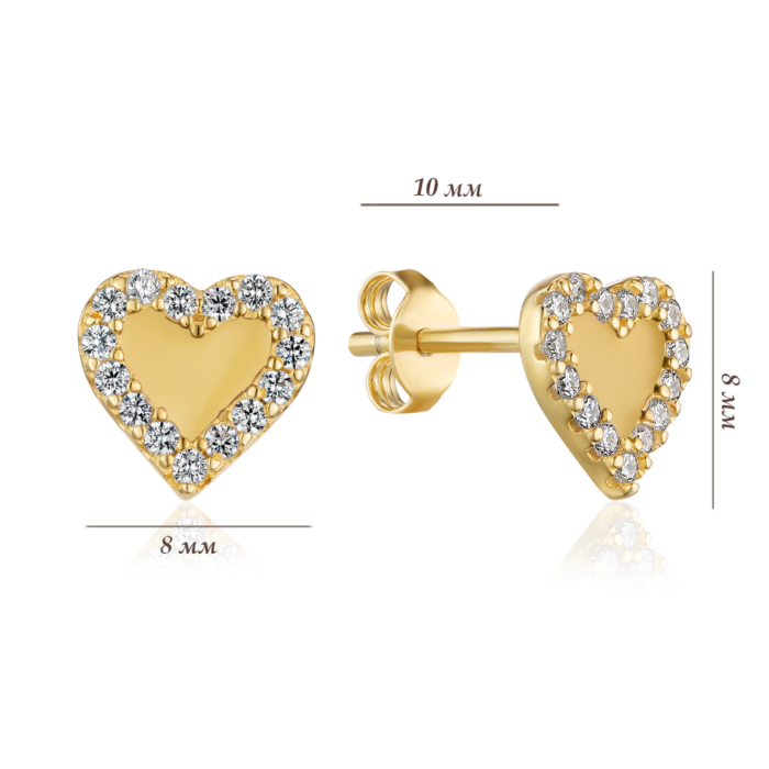 Серебряные серьги. Артикул AY1D0001-S-G-YE-E/20/2593