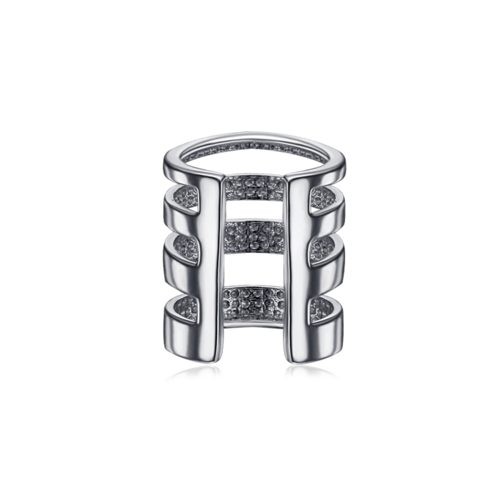 Серебряная серьга-каффа. Артикул 41280/12/1