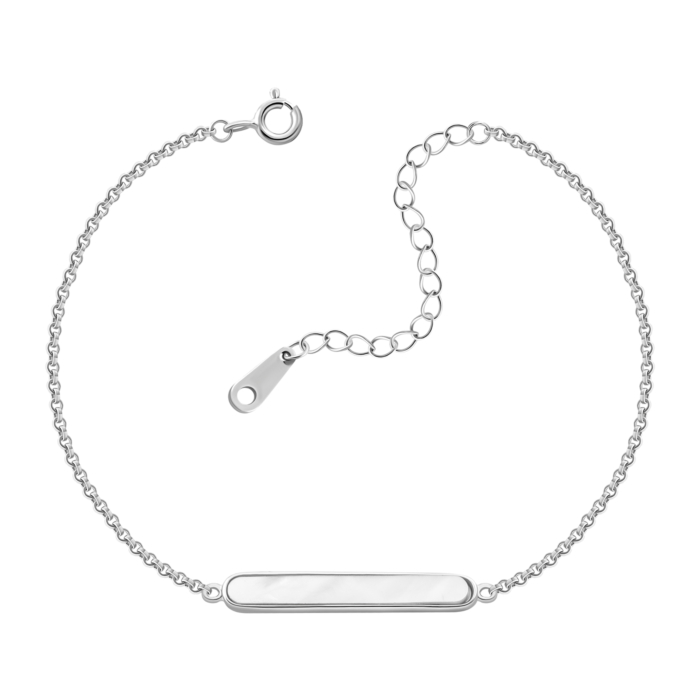 Серебряный браслет с перламутром. Артикул UG5B000085