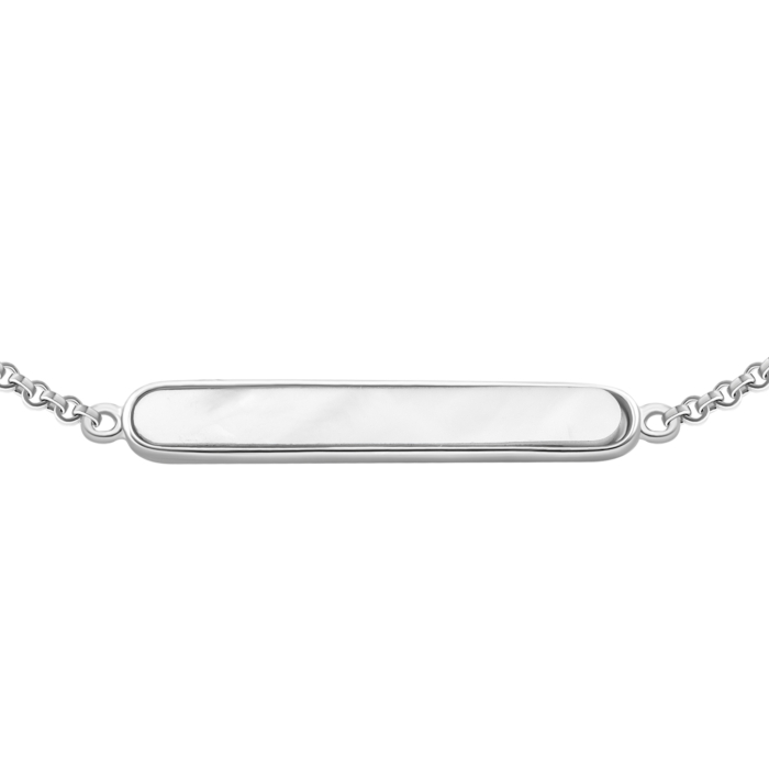 Серебряный браслет с перламутром. Артикул UG5B000085