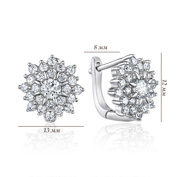 Срібні сережки. Артикул B00014-E/12/1