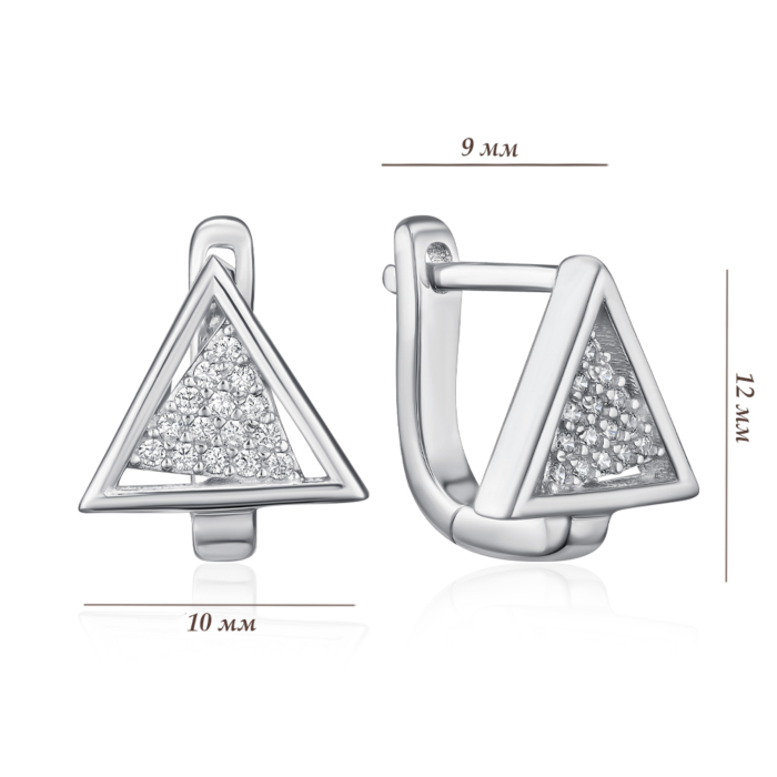 Срібні сережки. Артикул B00022-1-E/12/1