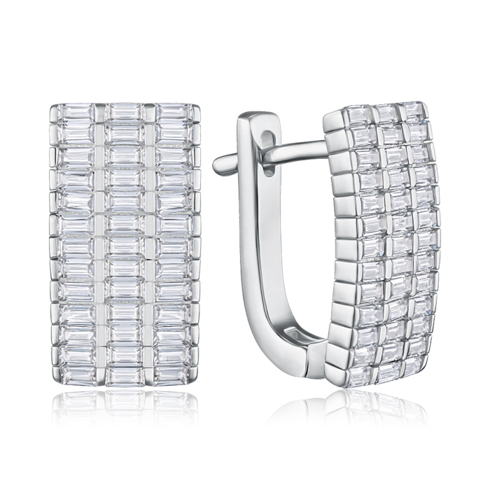 Серебряные серьги. Артикул B00024-E/12/1