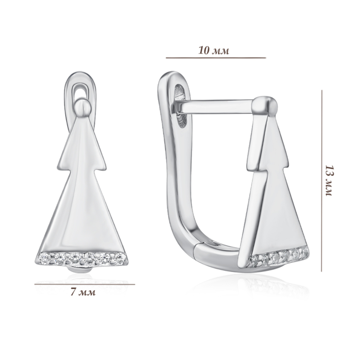 Срібні сережки. Артикул B00032-E/12/1