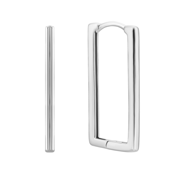 Срібні сережки-конго. Артикул UG5B00426