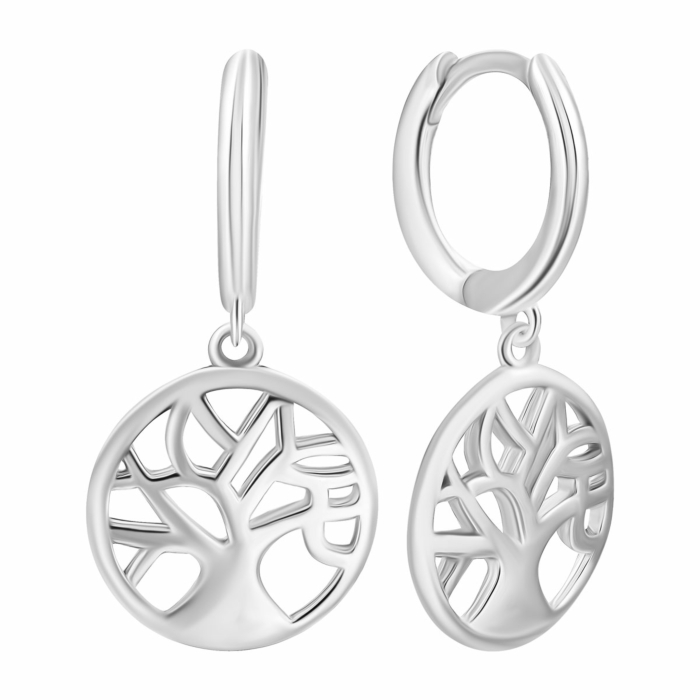 Срібні сережки-конго. Артикул UG5B00450