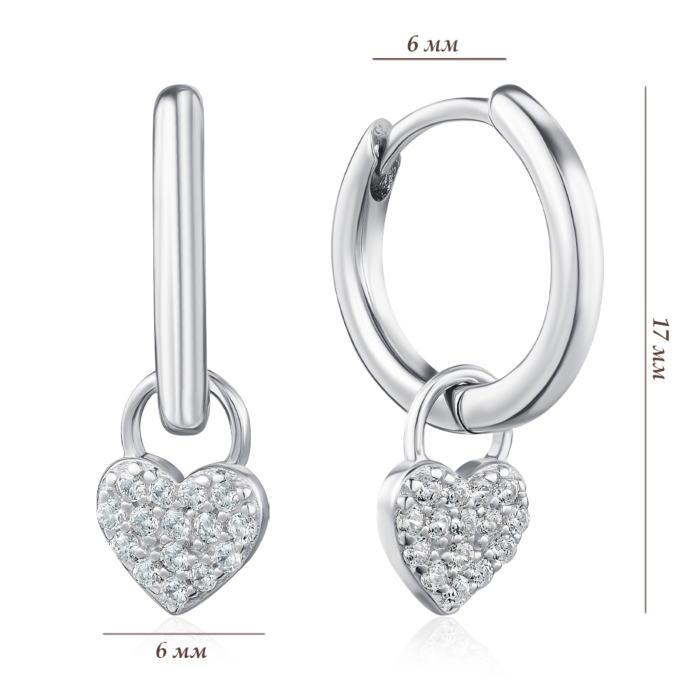 Срібні сережки. Артикул B00829-E/12/1