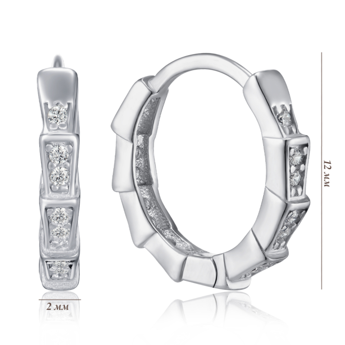 Срібні сережки. Артикул B00893-E/12/1