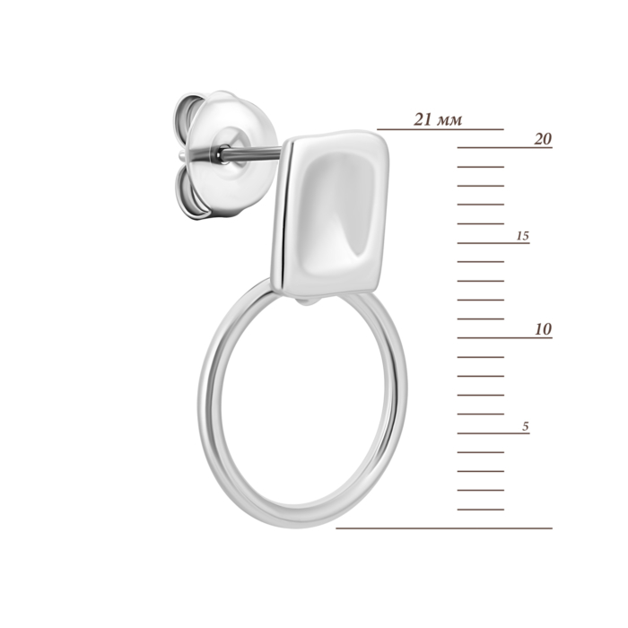Серебряные серьги. Артикул UG5B00972