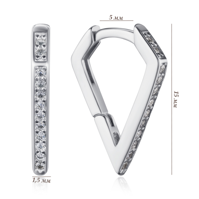 Срібні сережки. Артикул B01058-E/12/1