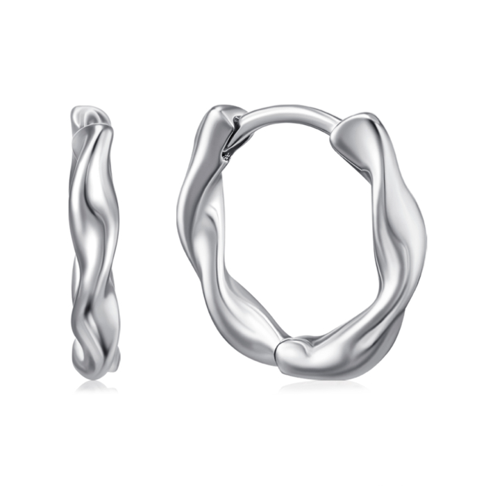 Серебряные серьги-конго. Артикул B01226-E/12