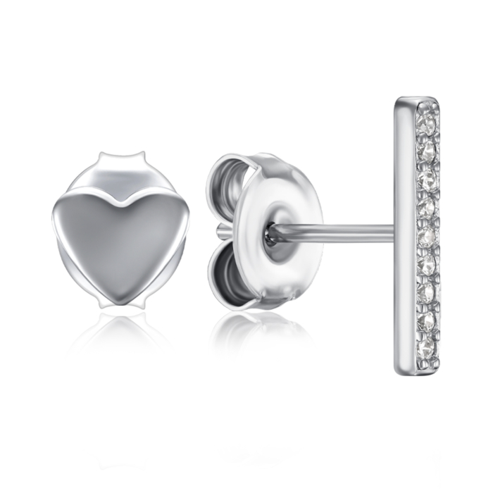 Серебряные серьги с фианитами. Артикул B01334-E/12/1