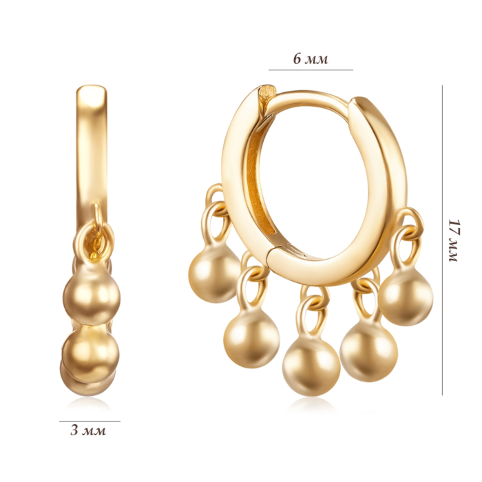 Срібні сережки. Артикул B01619-E/20