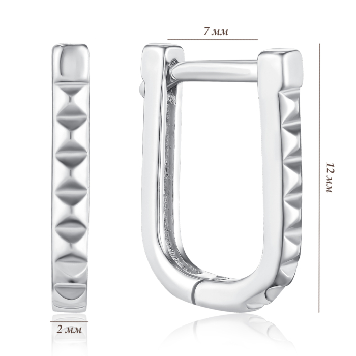 Серебряные серьги. Артикул B01628-E/12