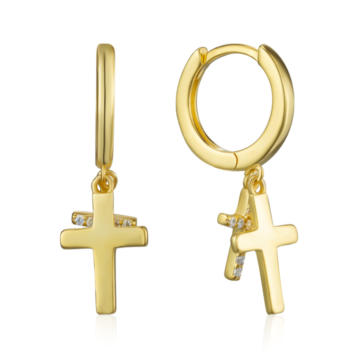 Серебряные серьги с фианитами. Артикул B01636-E/20/1