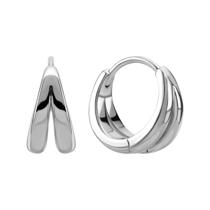 Срібні сережки-конго. Артикул UG5B01946