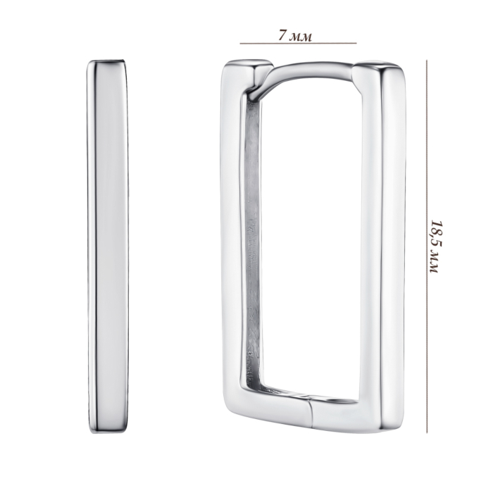 Срібні сережки. Артикул B02122-E/12