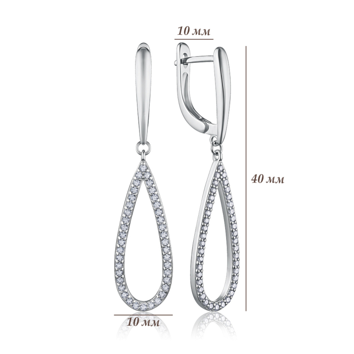 Срібні сережки. Артикул B02441-E/12/1