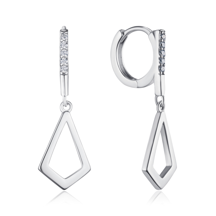 Серебряные серьги. Артикул B02490-E/12/1