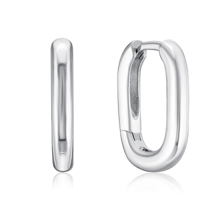 Срібні сережки-конго. Артикул B02568-E/12