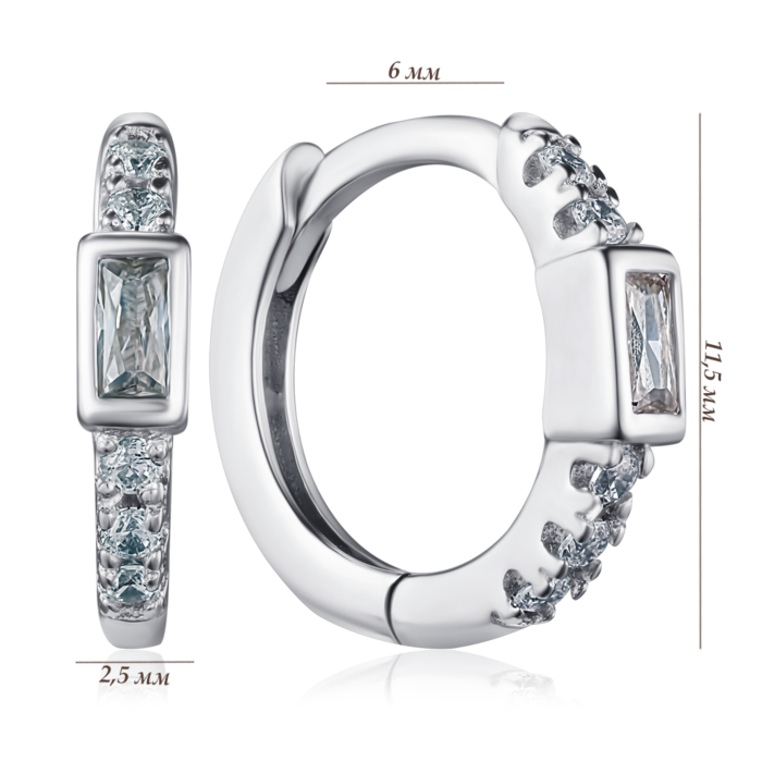 Срібні сережки. Артикул B03645-E/12/1