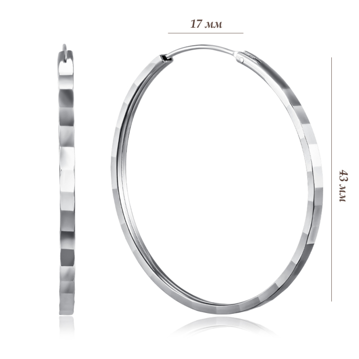 Срібні сережки. Артикул B05587-E/12