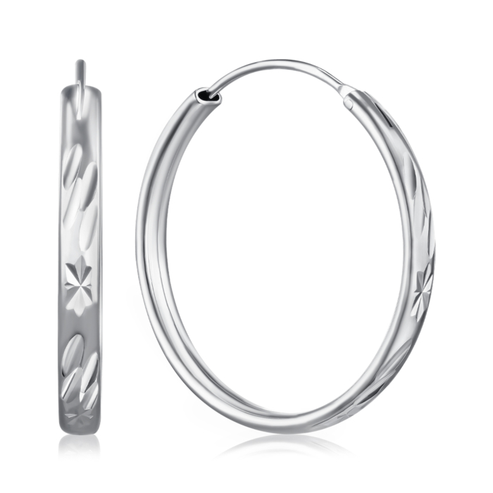 Серебряные серьги. Артикул B05591-2-E/12