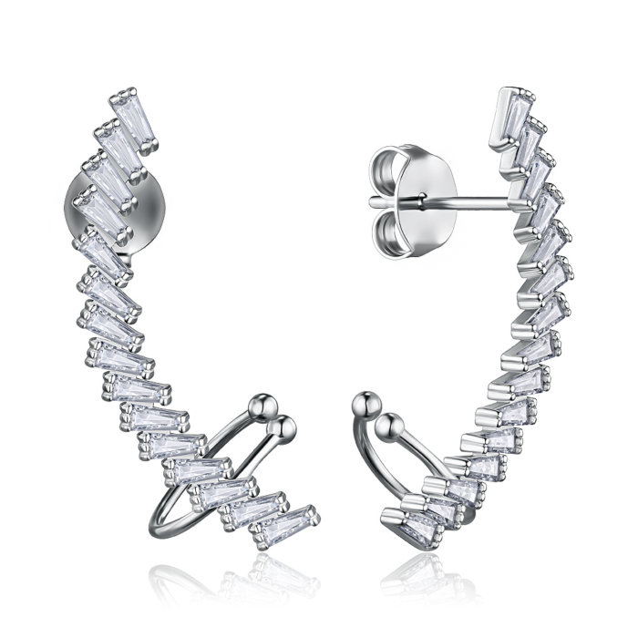 Серебряные серьги. Артикул B09620-E/12/1