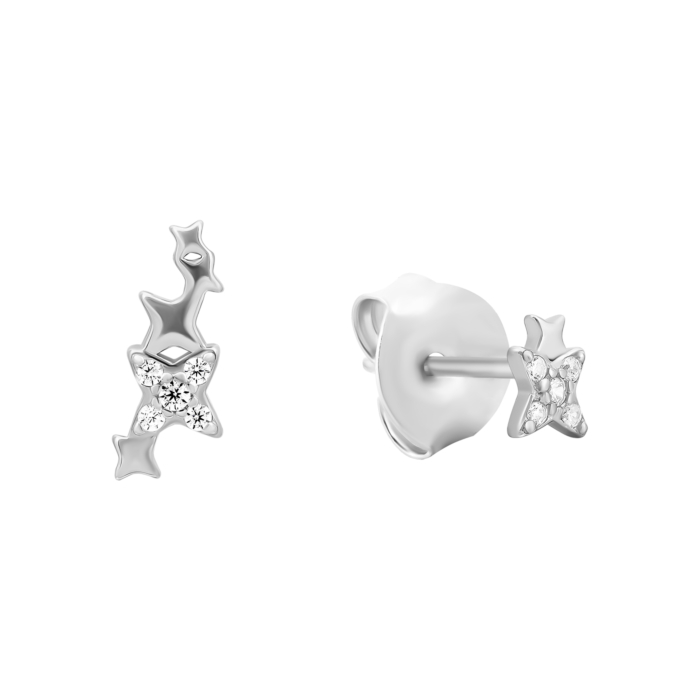 Срібні пусети з фіанітами. Артикул UG5B01490