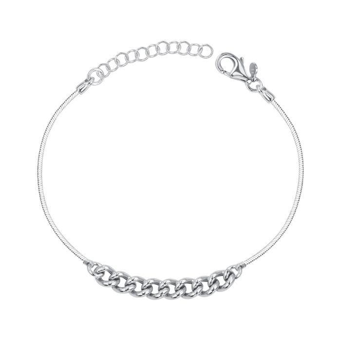 Серебряный браслет без вставки BCAXD000109-B/12
