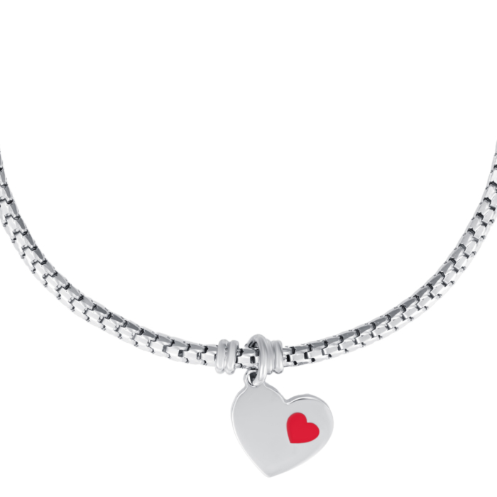 Срібний браслет «Серце» з емаллю. Артикул BCTXX000142-B/12/392