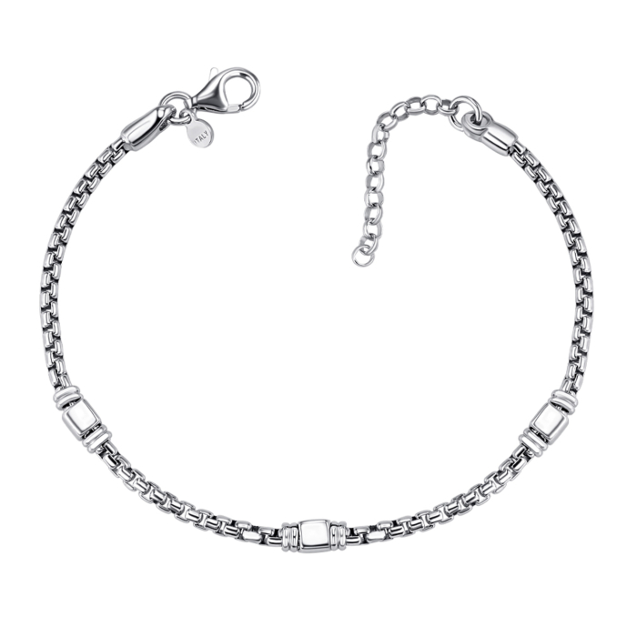 Срібний браслет без вставки. Артикул BFAXB000009-B/12