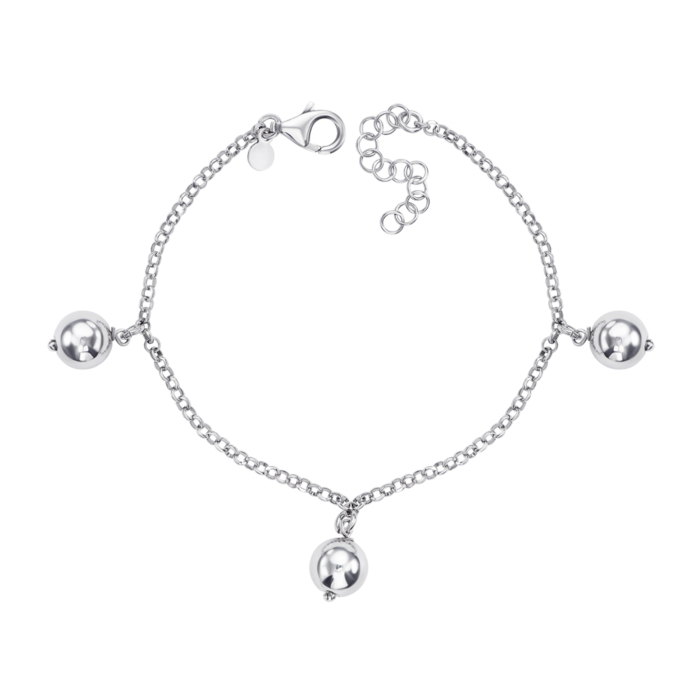 Серебряный браслет без вставки. Артикул BFAXD000128-B/12