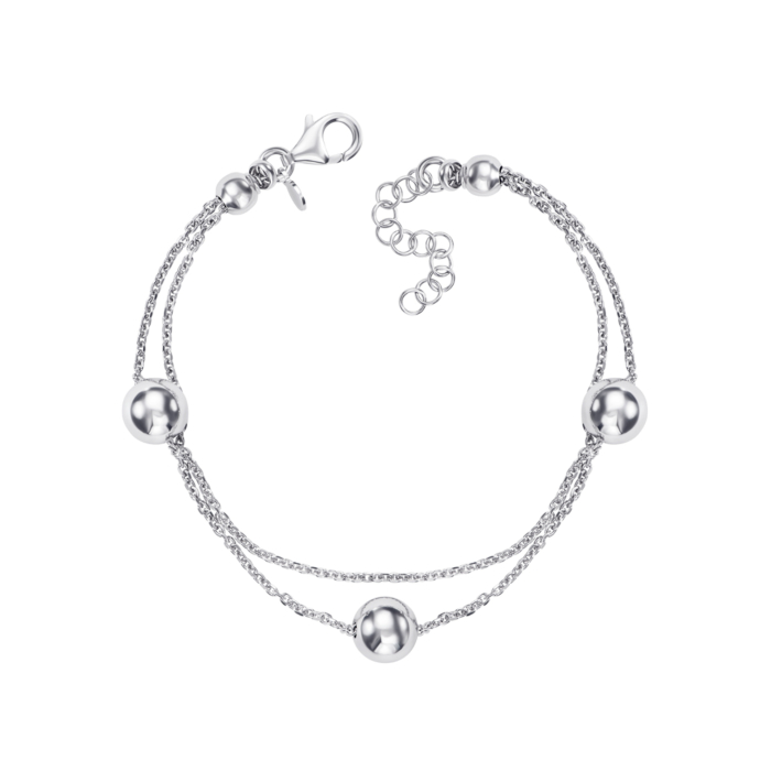 Серебряный браслет без вставки. Артикул BFAXD000129-B/12