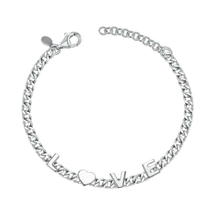 Срібний браслет Love без вставки BFAXD000268-B/12