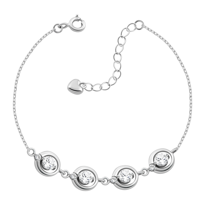 Срібний браслет з фіанітами. Артикул UG5BR34413