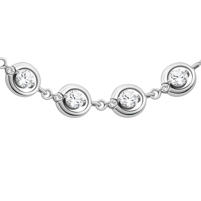 Срібний браслет з фіанітами. Артикул UG5BR34413
