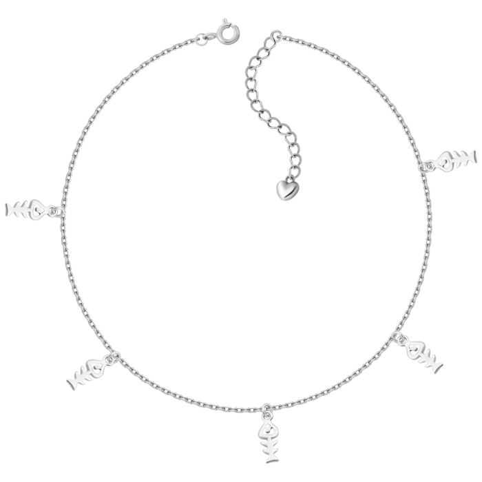 Серебряный браслет на ногу. Артикул UG5BR34476-A
