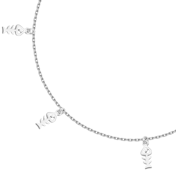 Серебряный браслет на ногу. Артикул UG5BR34476-A