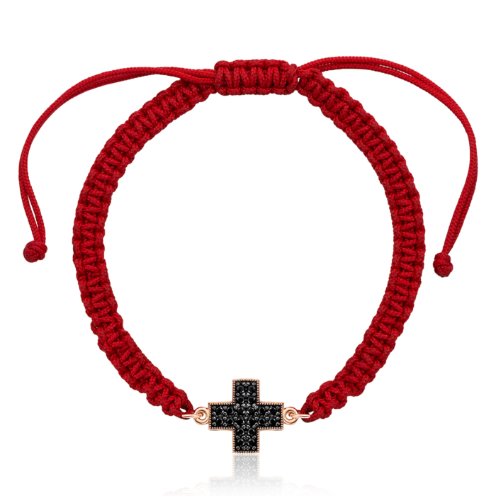 Браслет из текстиля с золотыми вставками. Артикул 7153-1/01/1/348