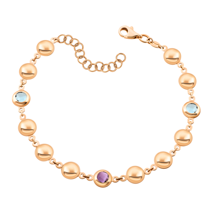 Золотий браслет з кварцом.Артикул UG55/11/169